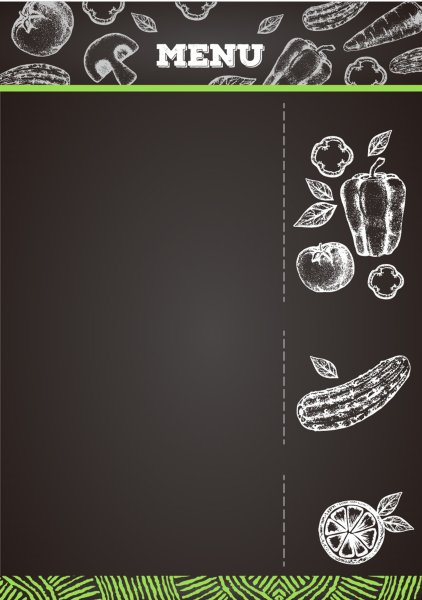 Шаблон меню для кафе