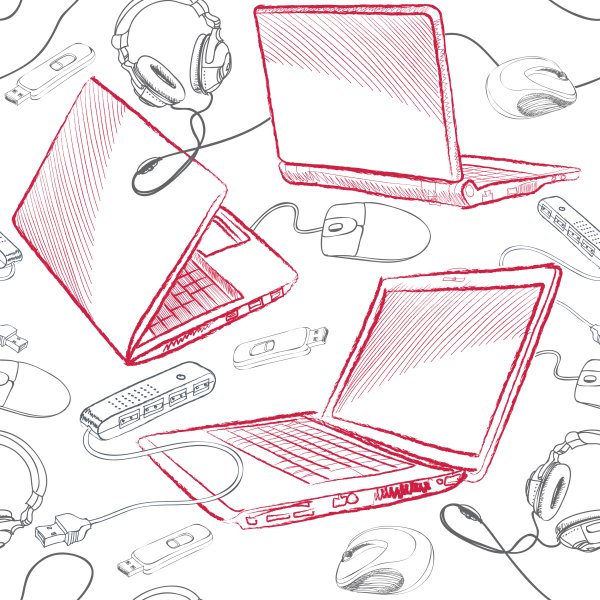 Ноутбук с ручкой