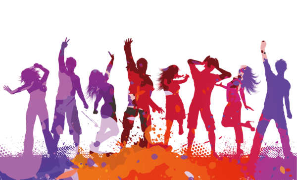 Силуэт цветной