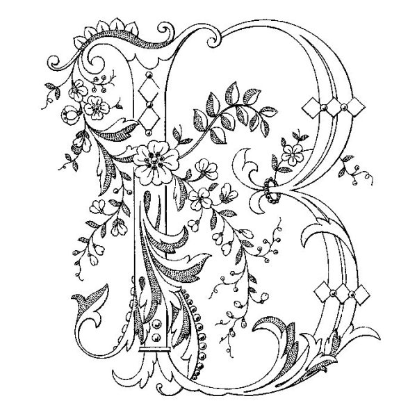 Буква п контур