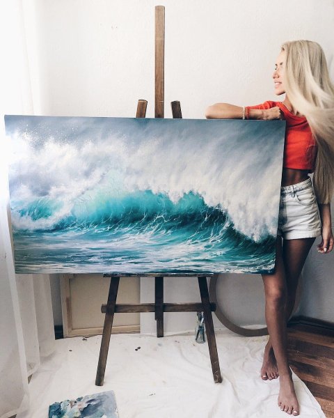 Рисование акрилом