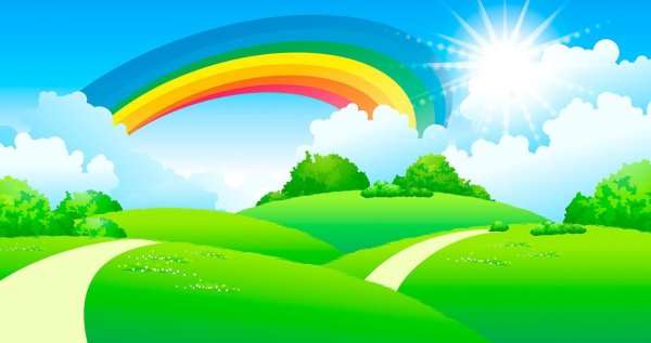 Радуга картина