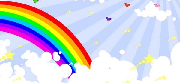 Радуга и солнце