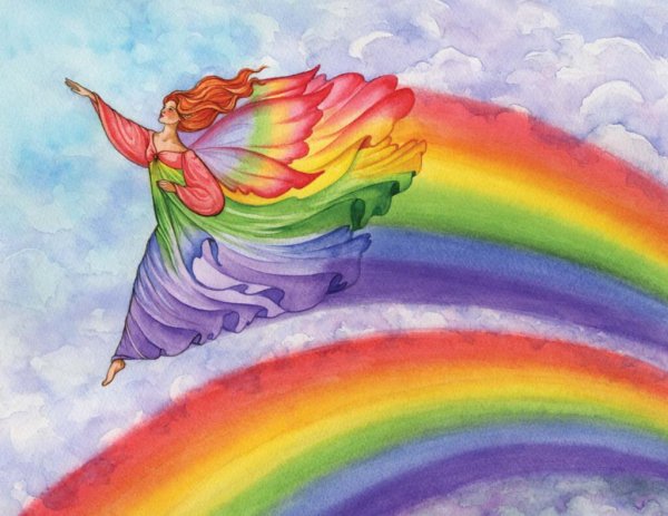 Радуга на прозрачном фоне