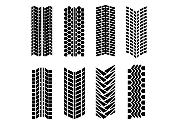 Текстура протектора шины