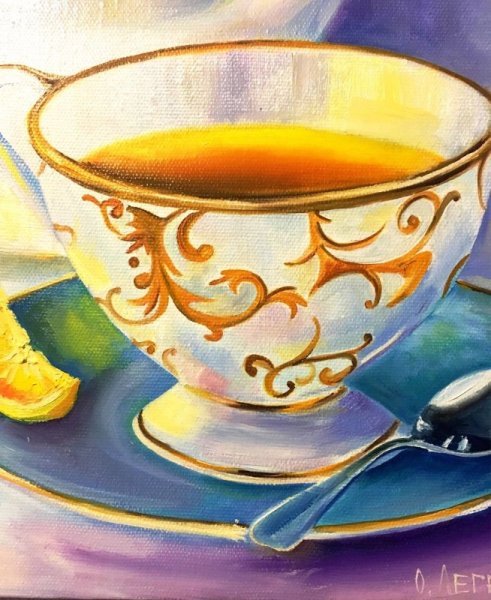 Чашка чая в живописи