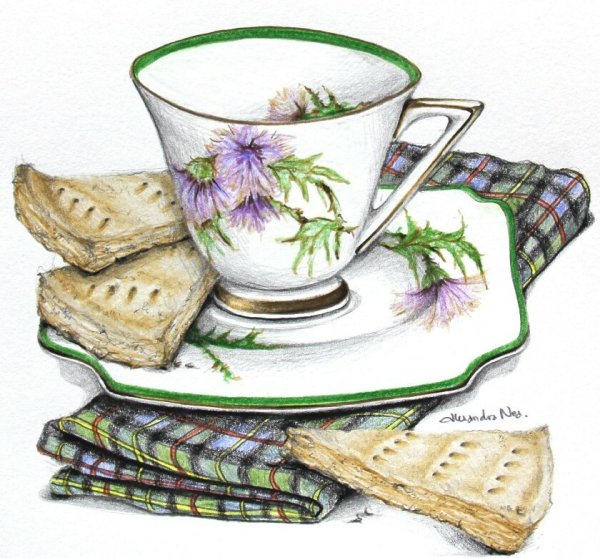 Чай рисунок
