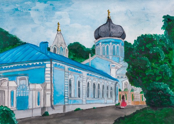 Храм Христа Спасителя зарисовка