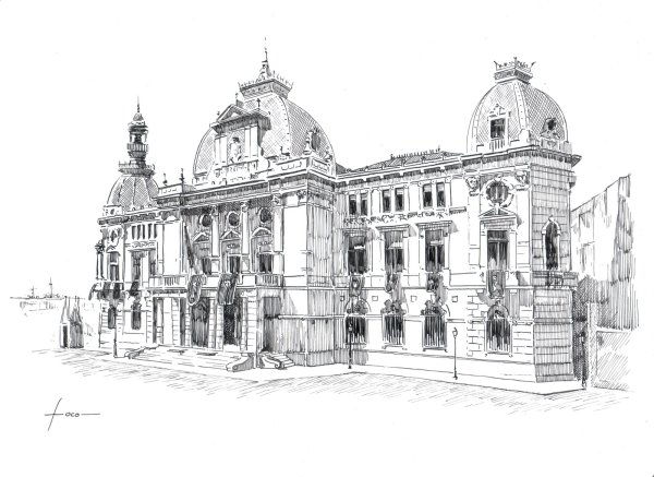 Архитектурные стили зарисовки