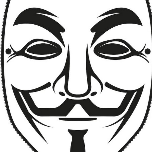 Маска анонима разукрашенная