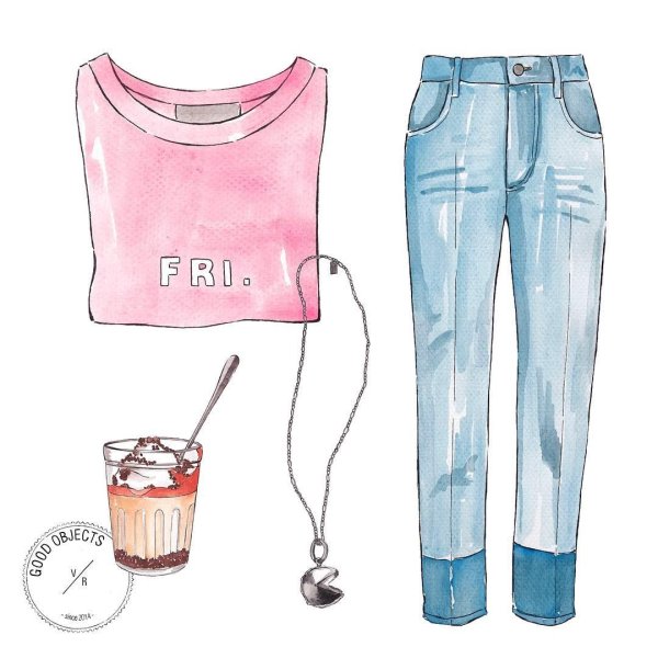 Модные Луки для рисования