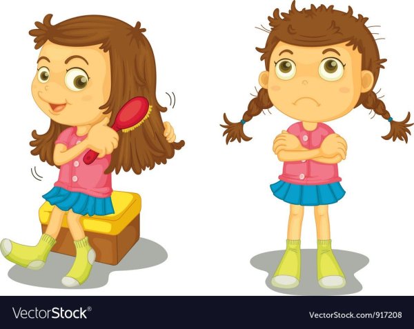 Две девочки чистая и грязная