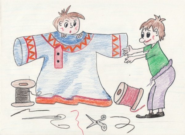 Рисунок к пословице Поспешишь людей насмешишь