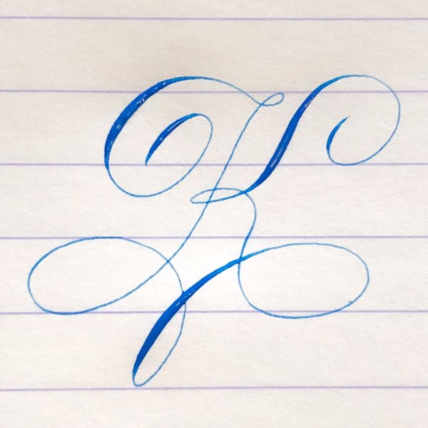 Красивое написание прописных букв