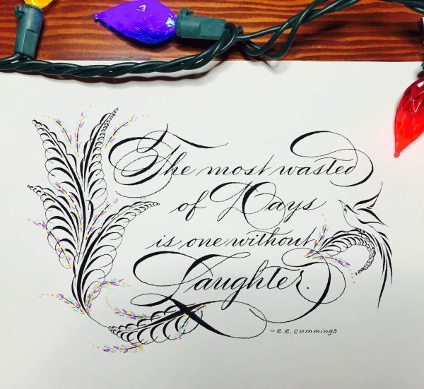 Be Happy каллиграфия