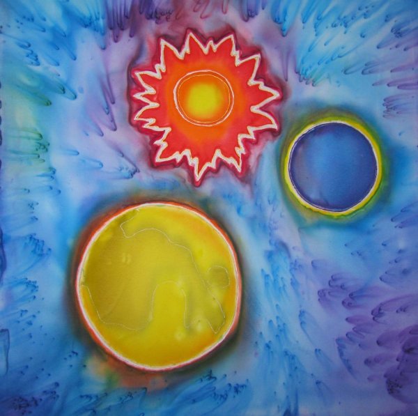 Горячий батик космос