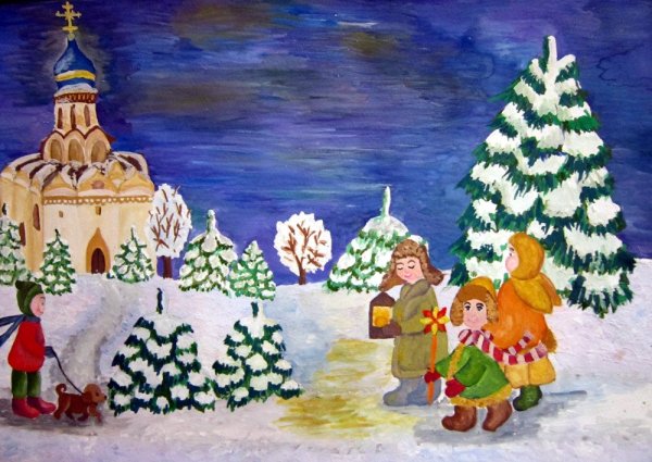 Рождество рисунок