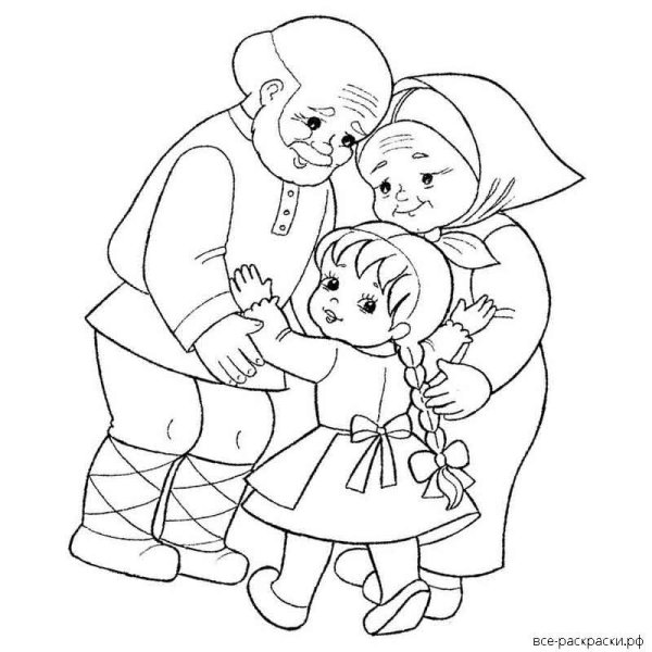 Раскраска с днем рождения бабушка