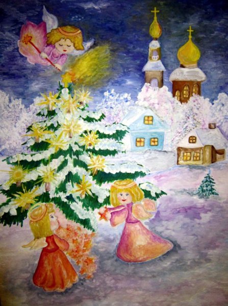 Рождество рисунок