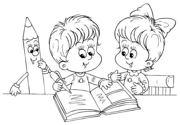 Раскраски на тему школа