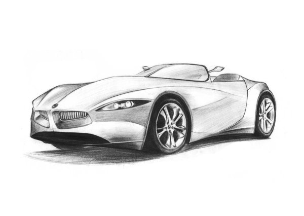 Спорткары карандашом
