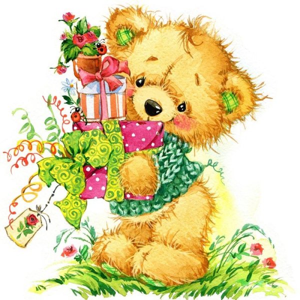 Рисунки Марины Федотовой мишки