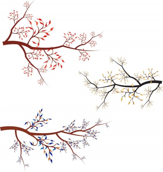 Ветки деревьев Графика