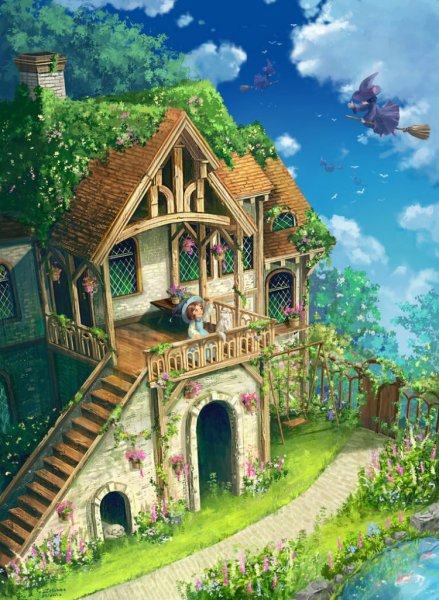 Сказочный деревянный домик