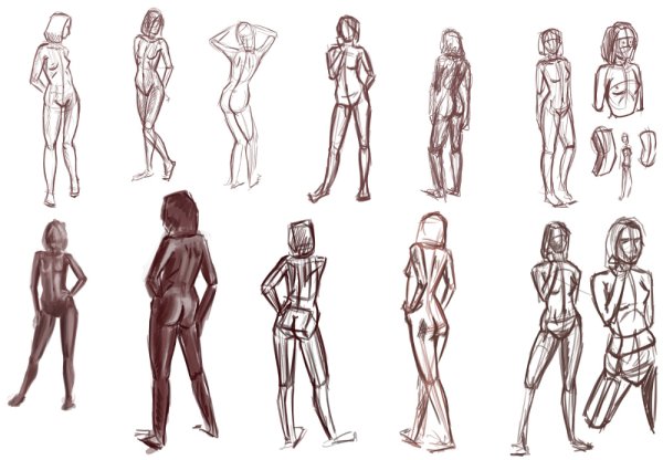 Скетчи людей