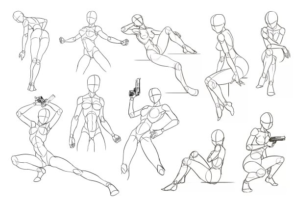 Позы для рисования