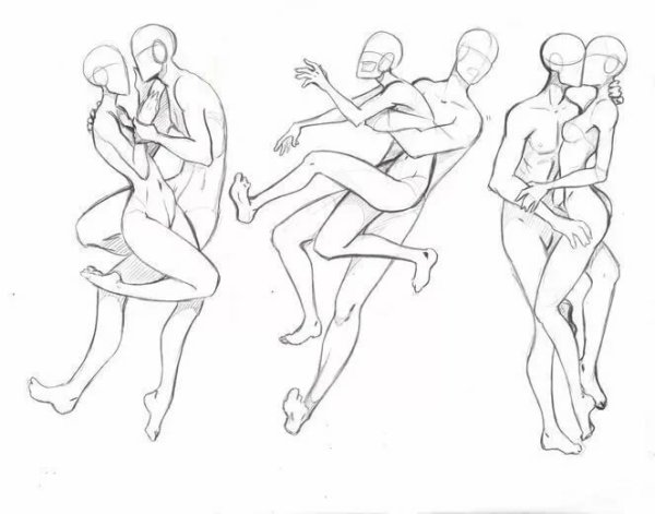 Наброски поз для рисования
