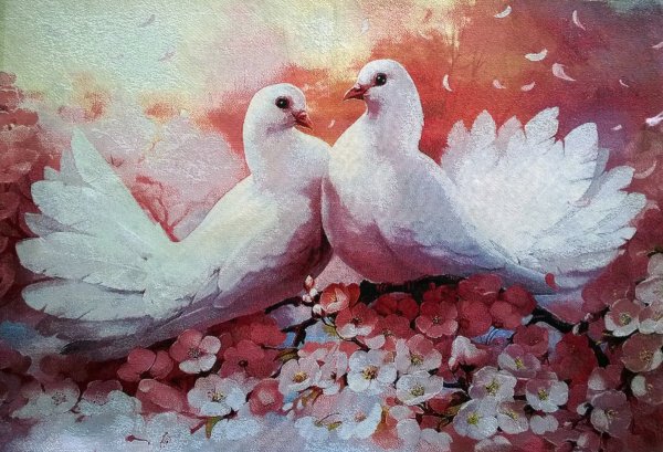 Голуби в живописи