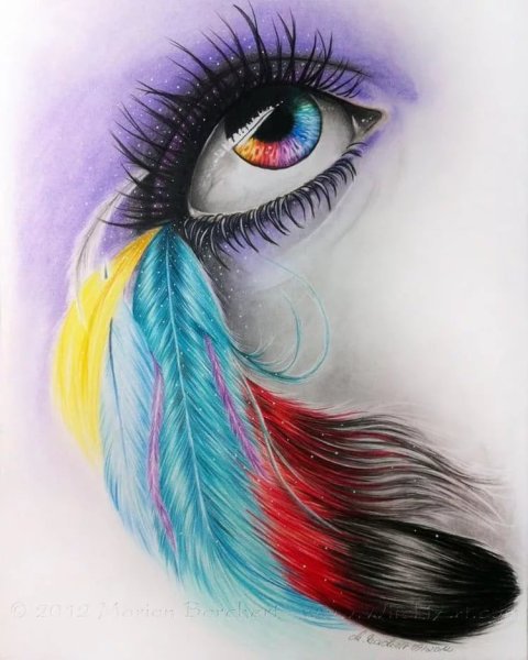 Рисование цветными карандашами