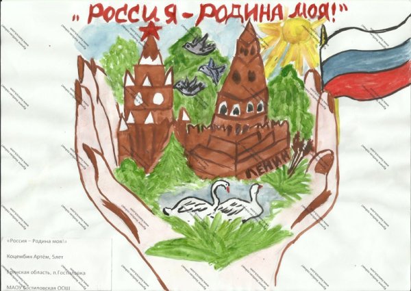 Россия Родина моя рисунки на конкурс