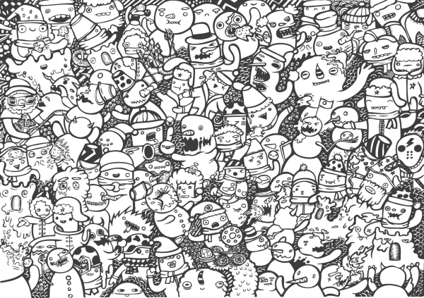 Много маленьких рисунков