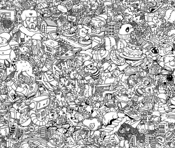 Много маленьких рисунков