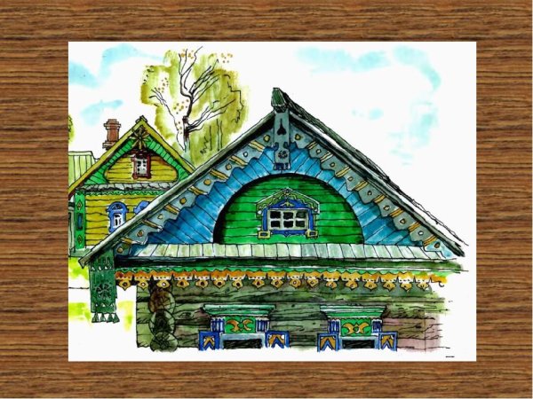 Деревня деревянный мир