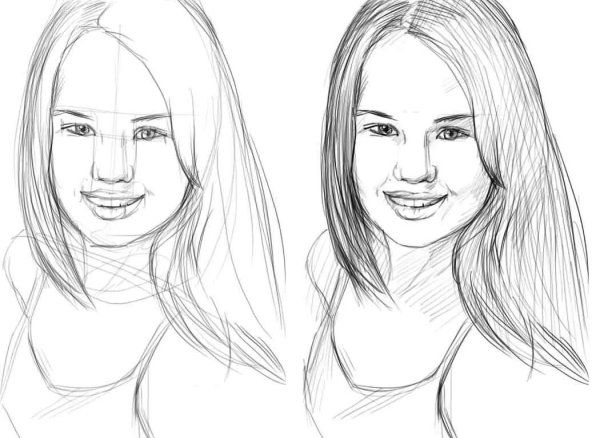 Набросок девушки