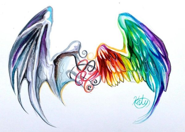 Крылья мультяшные