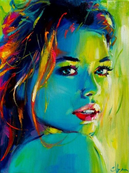 Моника Беллуччи портрет маслом