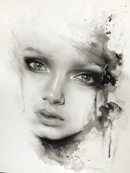 Необычные портреты акварелью