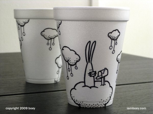 Разрисованные стаканчики