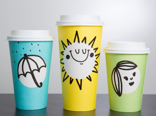 Бумажный стакан Старбакс