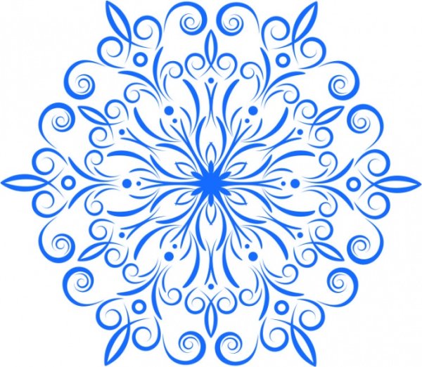 Красивая Снежинка рисунок