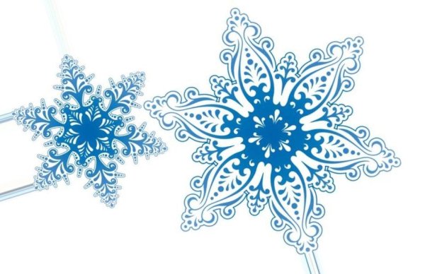 Нарисовать снежинку