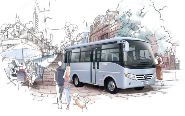 Ютонг автобус вектор