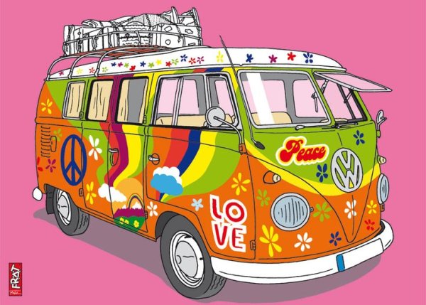 Фургон хиппи Volkswagen t1