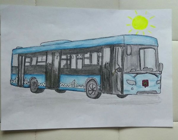 Рисование общественный транспорт