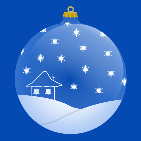 Векторный новогодний шар