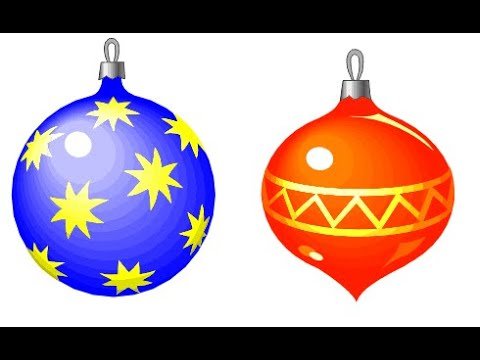 Нарисовать елочную игрушку